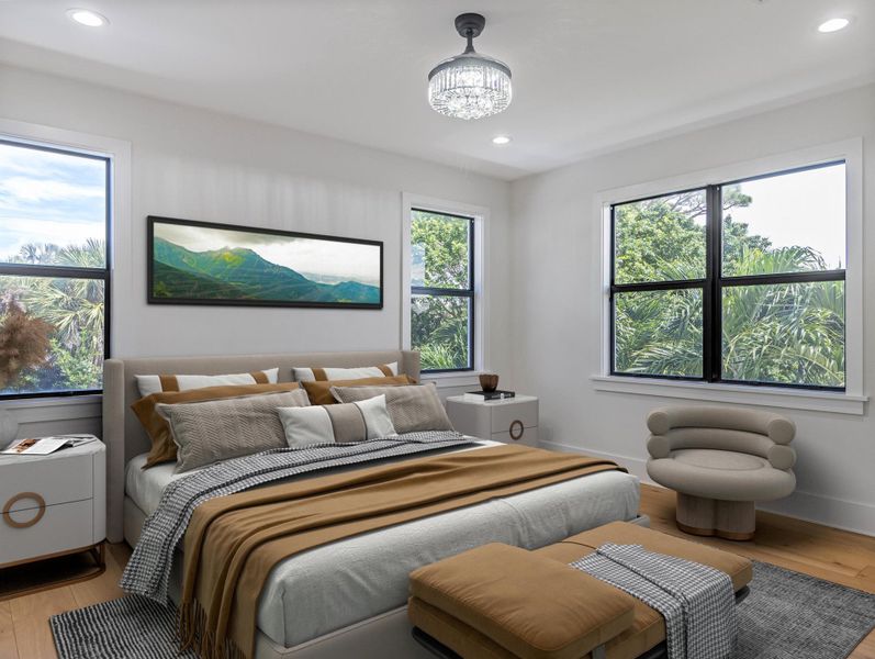 Furnished interior view inside a new home in , West Palm Beach (Image 19).