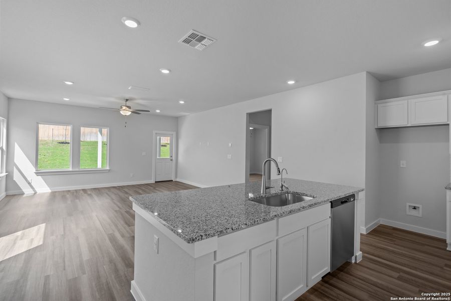 Furnished interior view inside a new home in The Meadows at Hunters Ranch, San Antonio (Image 6).