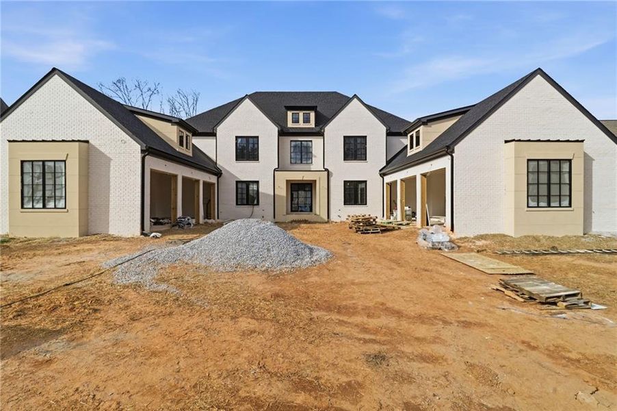 In-progress construction of a new home in , Alpharetta, GA (Image 34).