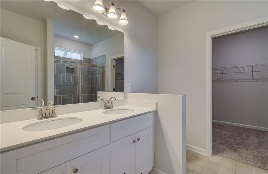 Furnished interior view inside a new home in Enclave at Evergreen, Fairburn (Image 5).