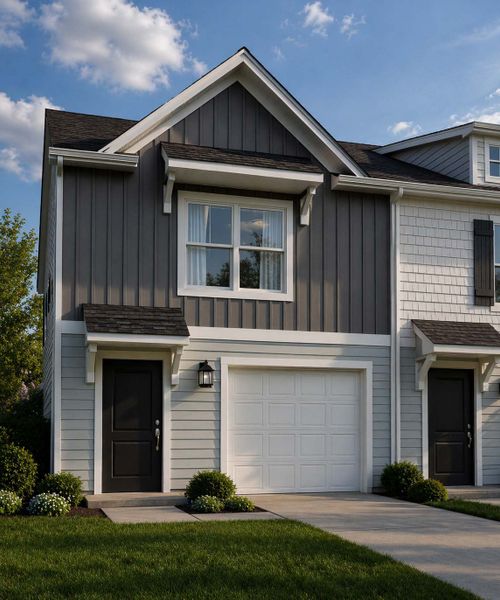 Representative exterior photo of a completed home built from the Jarrod by Veranda Homes in Trenton Place, Roebuck, SC (Image 7).