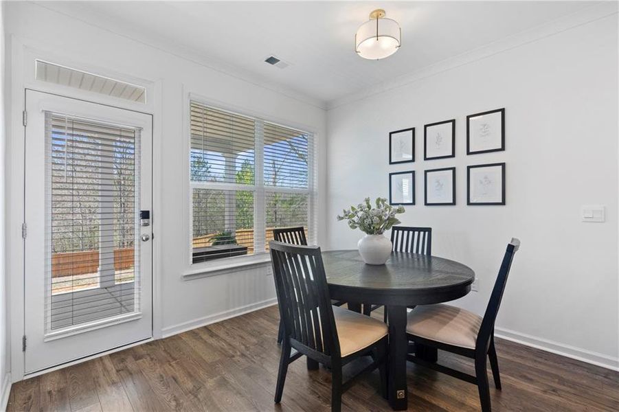 Furnished interior view inside a new home in Water Oak Estates, Lawrenceville (Image 15).