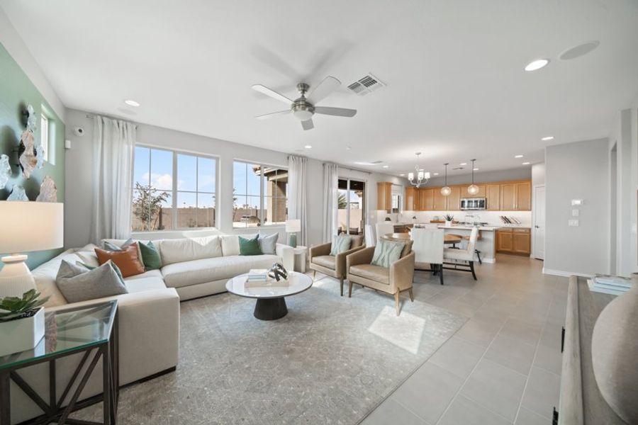 Representative furnished interior of a home built from the 35-4 by Taylor Morrison in Parkside, Phoenix (Image 10).