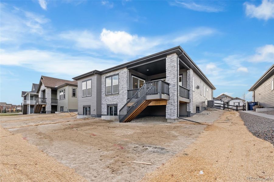Exterior details and patio area of a home in Hilltop at Inspiration, Aurora (Image 3).