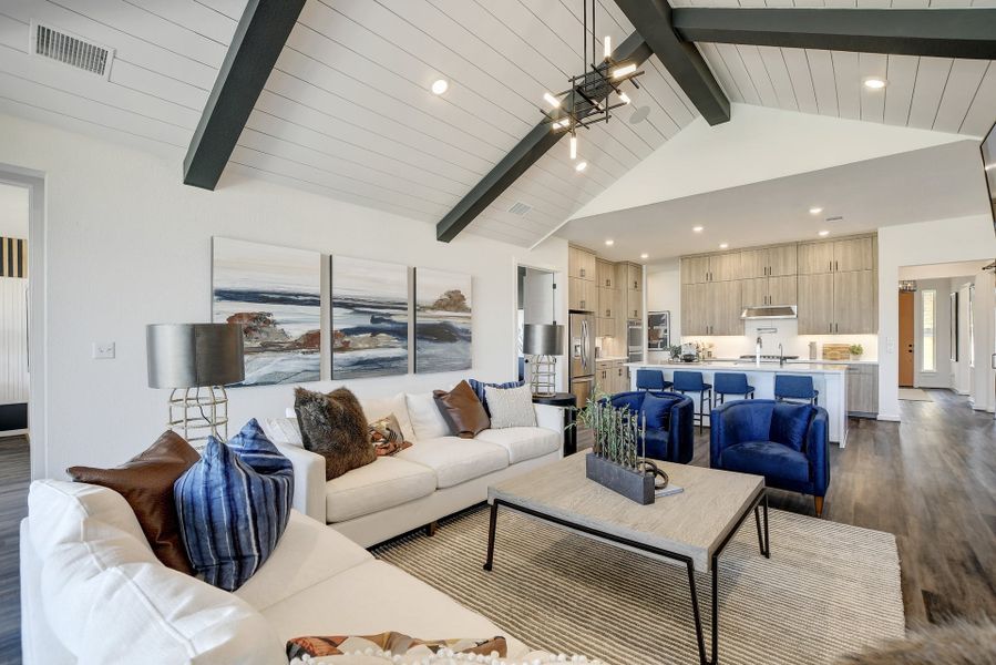 Representative furnished interior of a home built from the Jester by Scott Felder Homes in Prominence, San Antonio (Image 14).