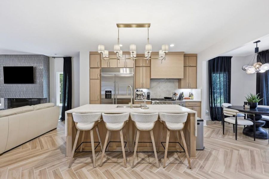 Furnished interior view inside a new home in , Helen (Image 12).