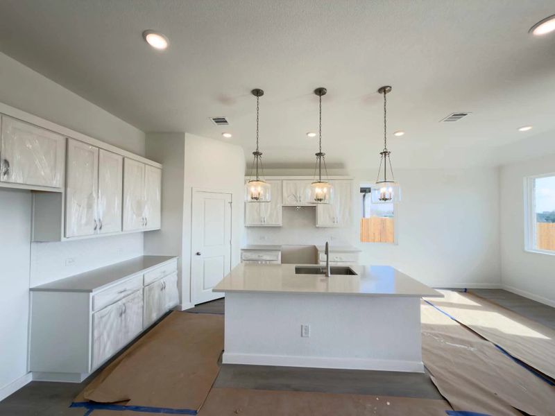 Kitchen Construction Progress featuring the Timeless Collection