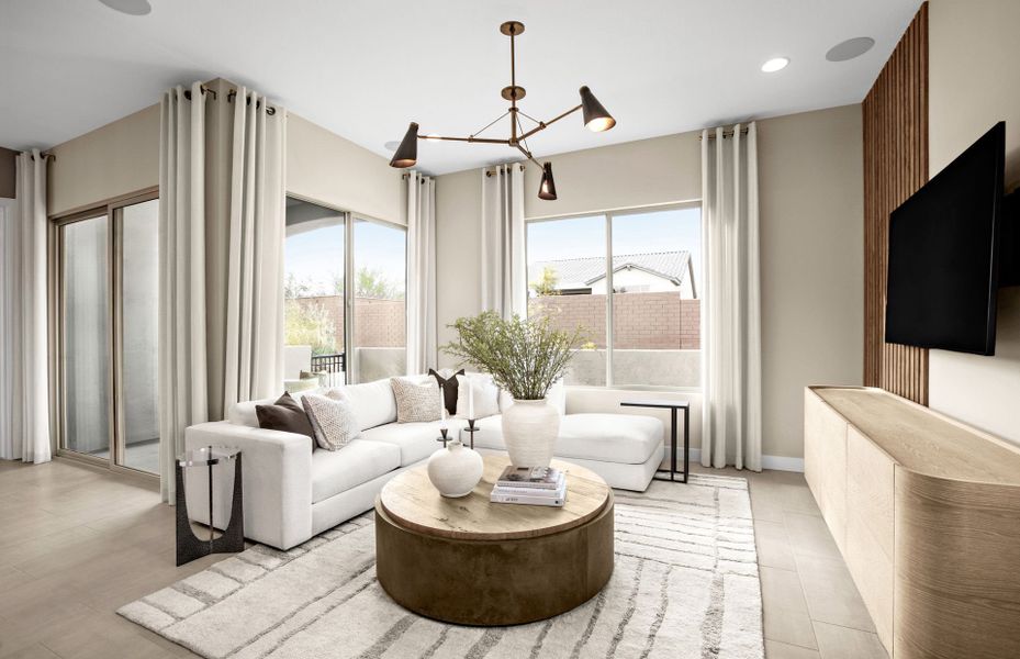 Representative furnished interior of a home built from the Bayley by Del Webb in Sun City Festival, Buckeye (Image 13).