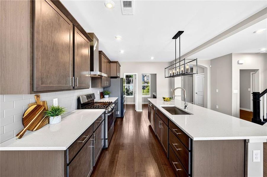 Furnished interior view inside a new home in The Reserve At Liberty Park, Braselton (Image 35).
