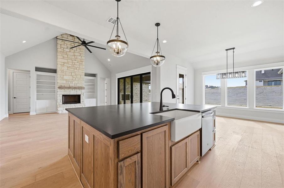 Furnished interior view inside a new home in Aledo Heights - Aledo ISD, Annetta South (Image 7).
