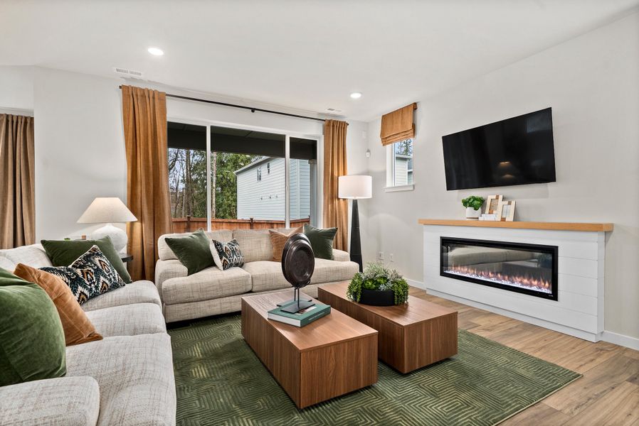 Furnished interior view inside a new home in , Leon Valley (Image 9). Furnished interior view inside a new home in , Leon Valley (Image 9).