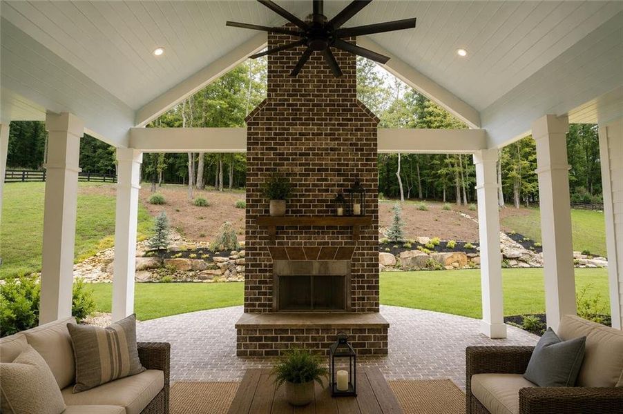 Exterior details and patio area of a home in , Dacula (Image 4). Exterior details and patio area of a home in , Dacula (Image 4).