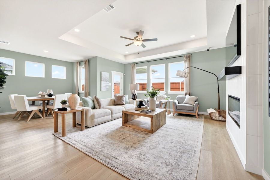 Representative furnished interior of a home built from the The Laurel M by Davidson Homes LLC in Parks at Foster Crossing, Anna (Image 15).