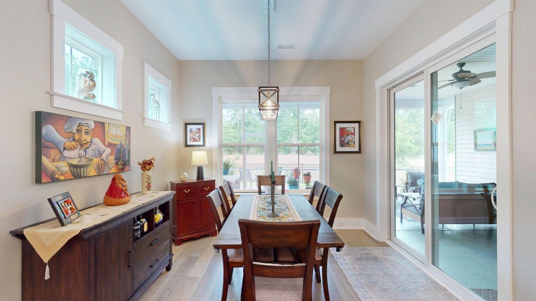 Furnished interior view inside a new home in Summerwind Crossing at Lakes of Cane Bay, Summerville (Image 41).