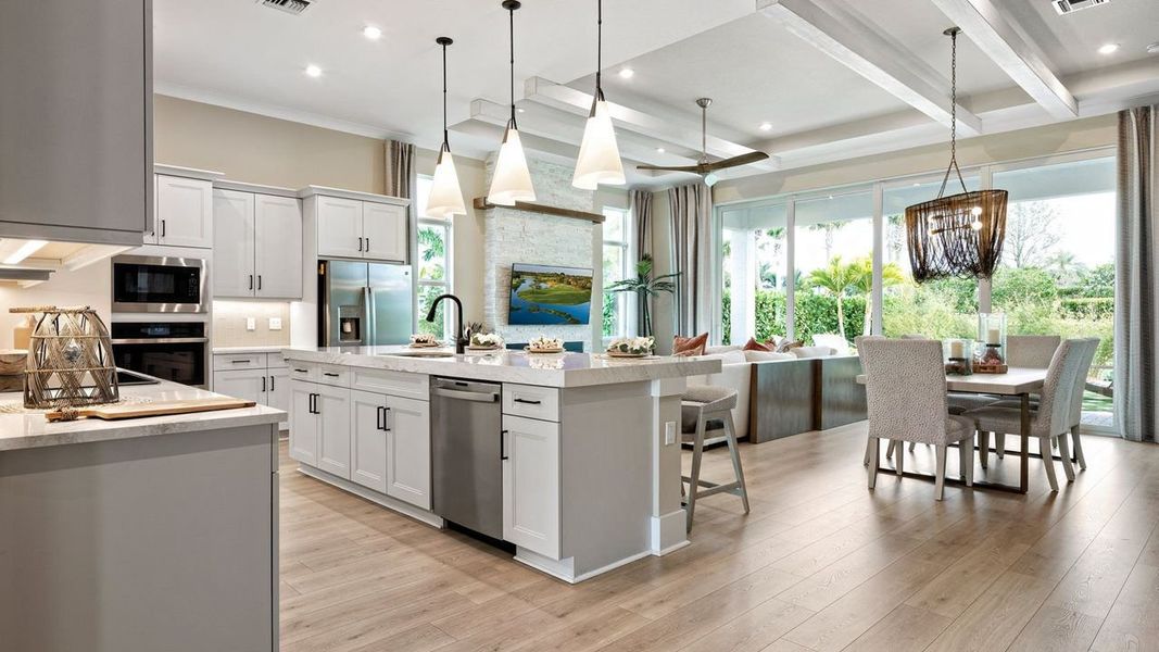 Lila Model Home | Kitchen and Great Room | Photo from sister community