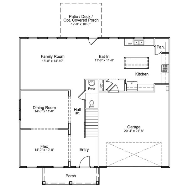 2D floor plan layout for the Roland II - Vanguard Collection by Mungo Homes in Sweetbrier, Durham, NC (Image 3). 2D floor plan layout for the Roland II - Vanguard Collection by Mungo Homes in Sweetbrier, Durham, NC (Image 3).