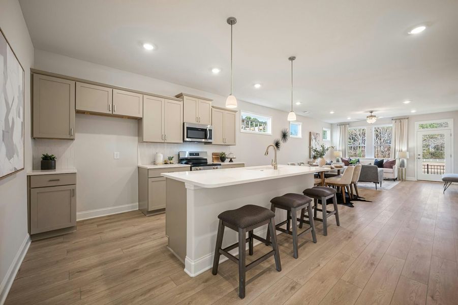 Representative furnished interior of a home built from the The Hawthorne by Windsong Properties in Harmony Walk, Cartersville (Image 12).