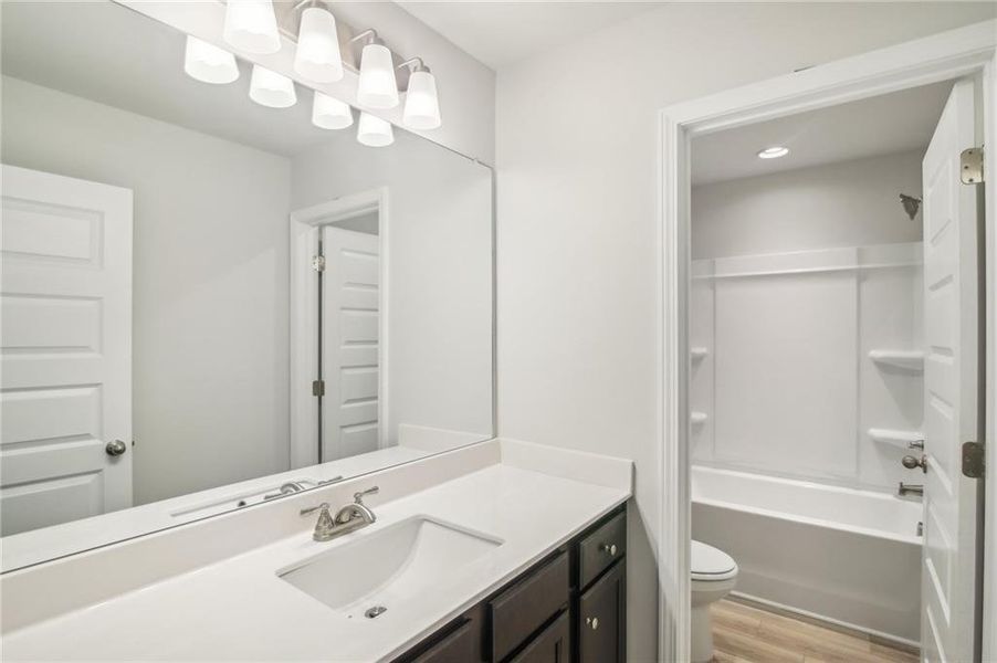 Furnished interior view inside a new home in Crofton Place Enclave, Snellville (Image 9).