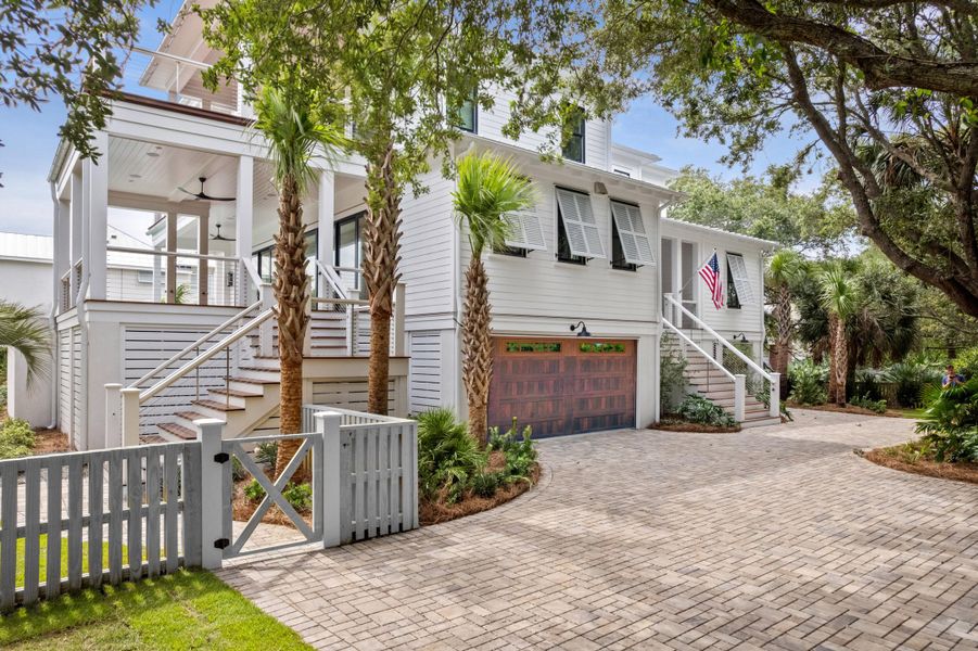 Exterior details and patio area of a home in , Sullivan's Island (Image 38). Exterior details and patio area of a home in , Sullivan's Island (Image 38).