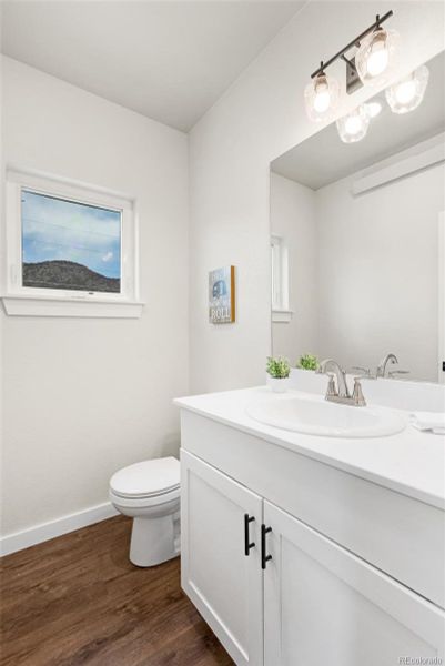 Powder room on main level