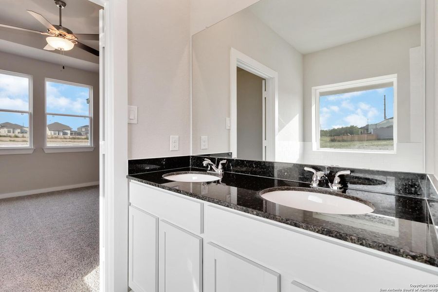 Furnished interior view inside a new home in Hunters Ranch, San Antonio (Image 6). Furnished interior view inside a new home in Hunters Ranch, San Antonio (Image 6).