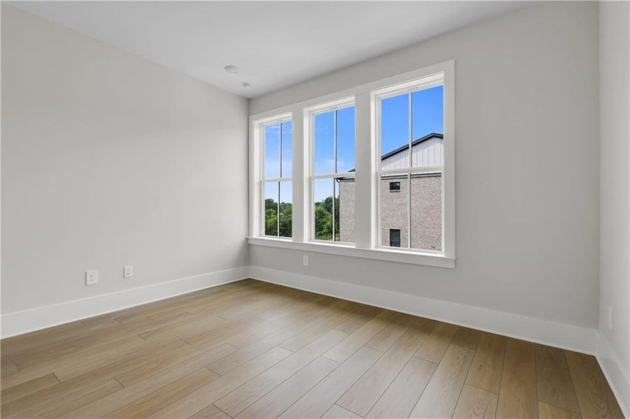 Spacious, unfurnished interior of a new home in Echo Park, Suwanee (Image 18). Spacious, unfurnished interior of a new home in Echo Park, Suwanee (Image 18).