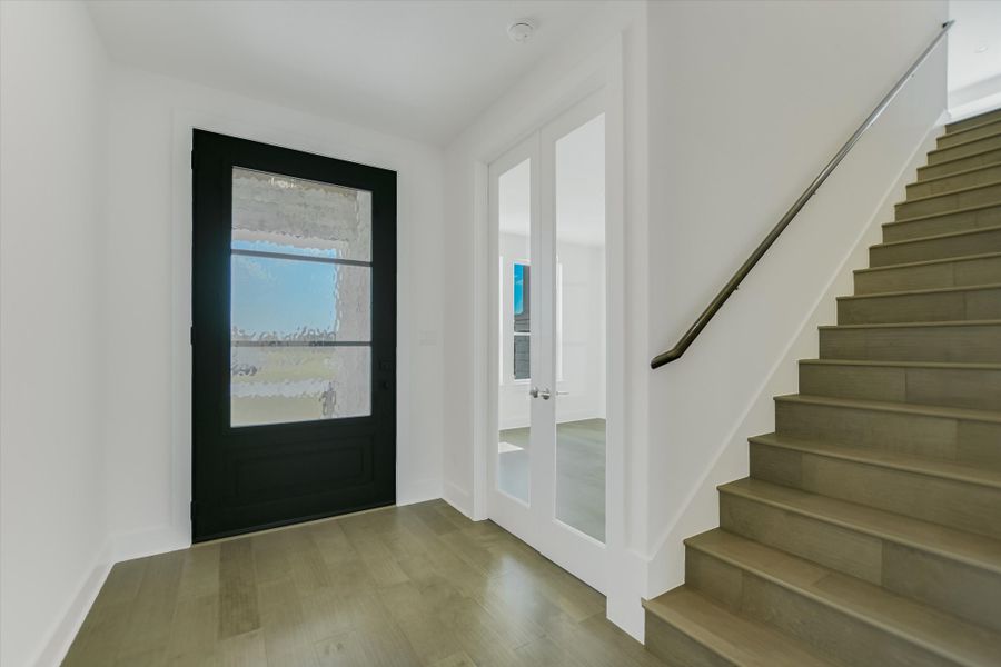 Representative unfurnished interior of a home built from the Vanderpool II by Giddens Homes in Whispering Wind, Bertram (Image 69).