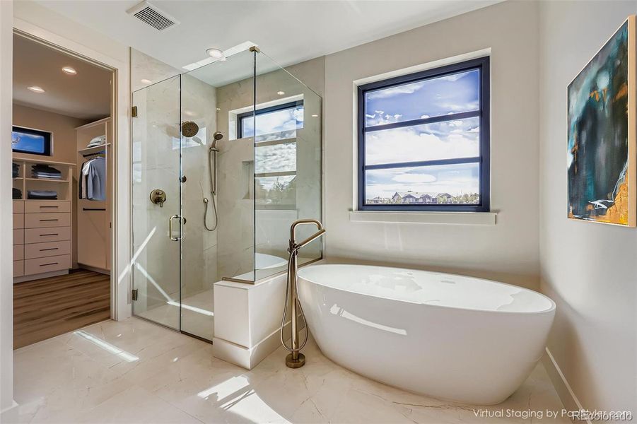 Furnished interior view inside a new home in , Colorado Springs (Image 15). Furnished interior view inside a new home in , Colorado Springs (Image 15).