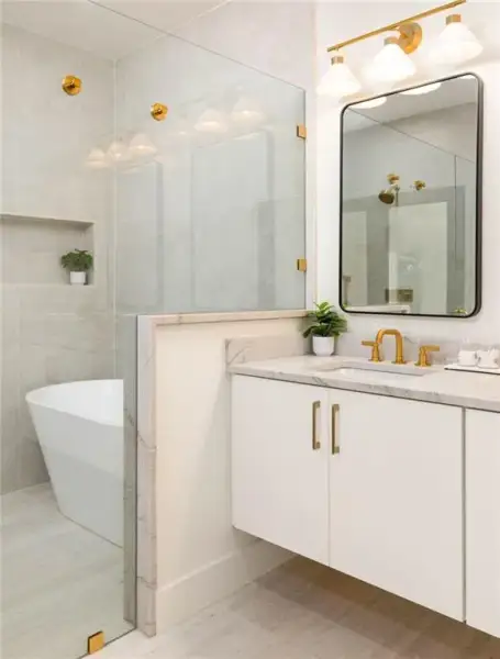 Furnished interior view inside a new home in , Atlanta (Image 40).