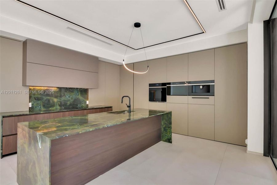 Furnished interior view inside a new home in , Miami (Image 11).