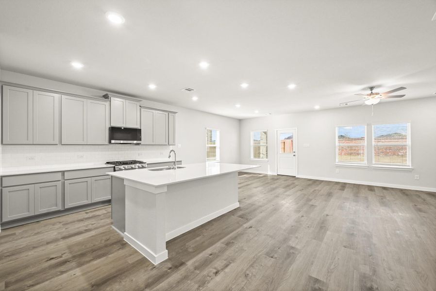 Furnished interior view inside a new home in Sunterra, Katy (Image 14).