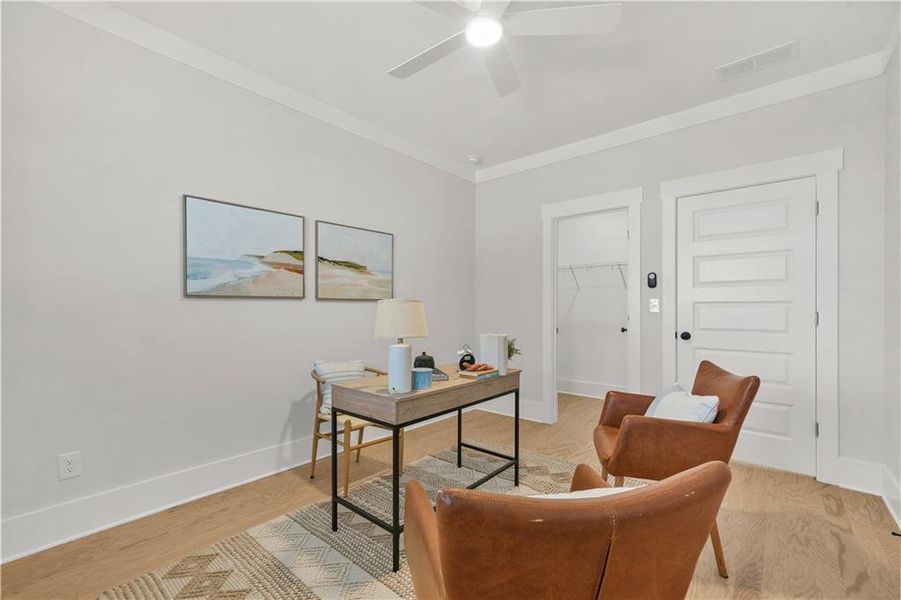 Furnished interior view inside a new home in , Atlanta (Image 45).