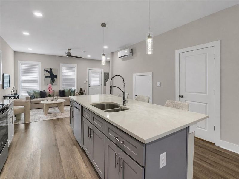 Furnished interior view inside a new home in , Atlanta (Image 10).