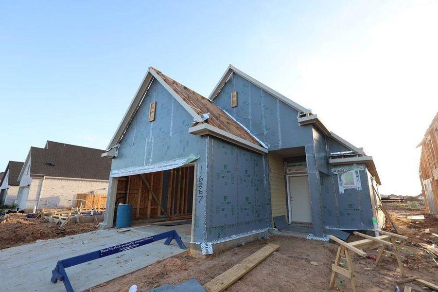 In-progress construction of a new home in The Grand Prairie 40’, Hockley, TX (Image 28). In-progress construction of a new home in The Grand Prairie 40’, Hockley, TX (Image 28).