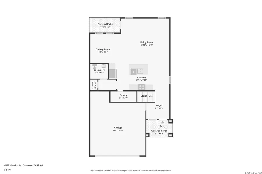 2D floor plan layout of this home in , Converse, TX (Image 7). 2D floor plan layout of this home in , Converse, TX (Image 7).