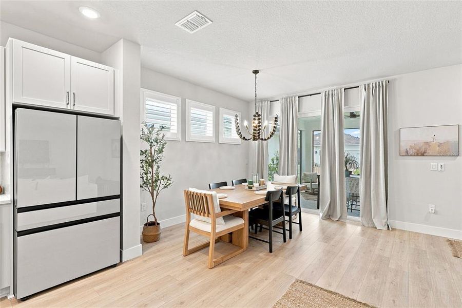 Furnished interior view inside a new home in SeaFlower – Bungalow Homes, Bradenton (Image 15).
