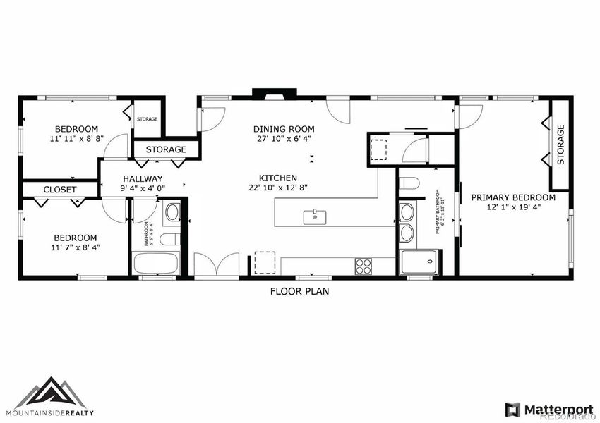 2D floor plan layout of this home in , Crestone, CO (Image 3).