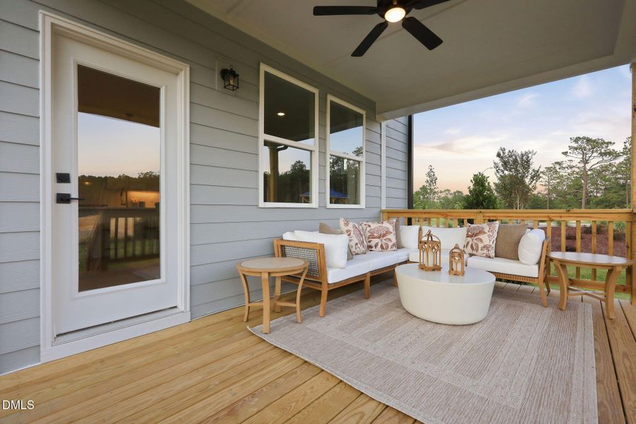 Exterior details and patio area of a home in Addison West, Holly Springs (Image 3). Exterior details and patio area of a home in Addison West, Holly Springs (Image 3).