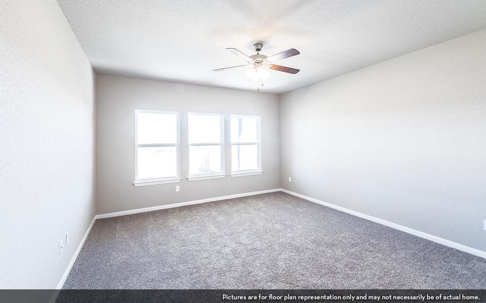Representative unfurnished interior of a home built from the Blanco by CastleRock Communities in Lone Oak, San Antonio (Image 11).