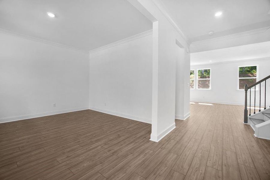 Spacious, unfurnished interior of a new home in Bailey Fence, Dacula (Image 19).