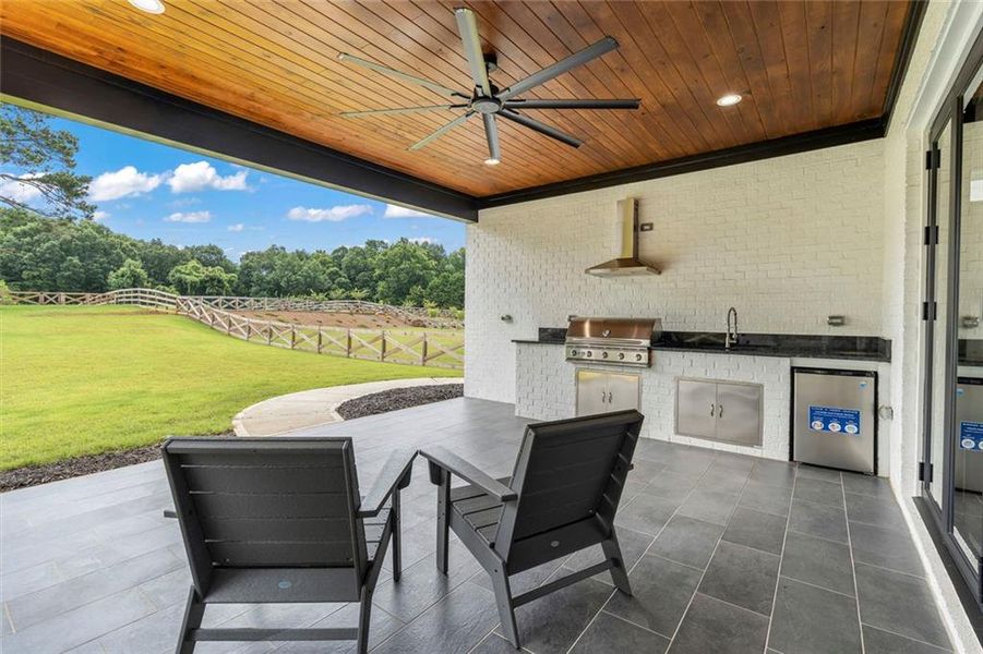 Exterior details and patio area of a home in , Braselton (Image 31). Exterior details and patio area of a home in , Braselton (Image 31).