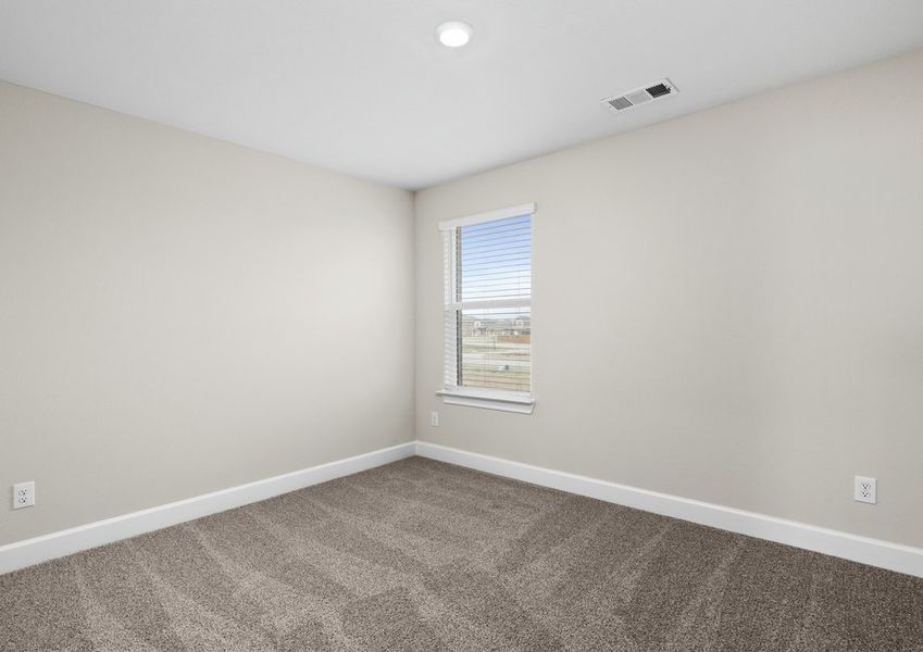 The secondary bedrooms are a great space for children's bedrooms and guest rooms.