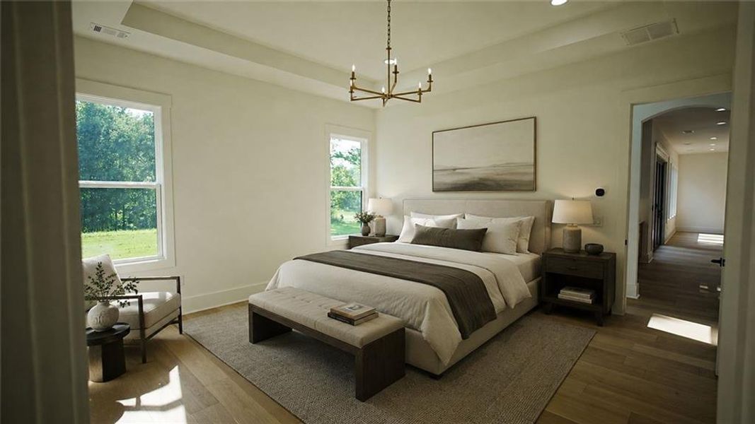 Furnished interior view inside a new home in , Flowery Branch (Image 15).