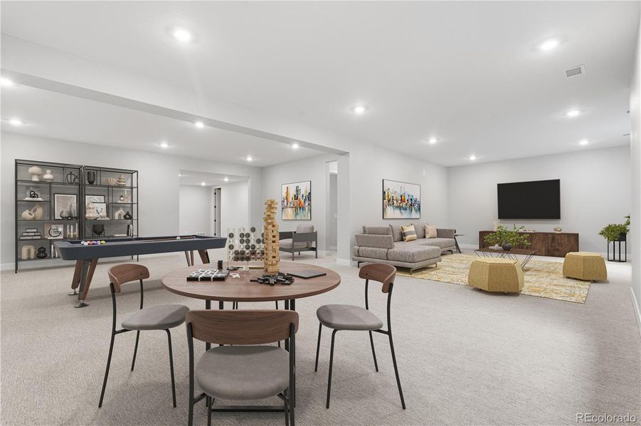 Furnished interior view inside a new home in Retreat at The Canyons, Castle Pines (Image 16).