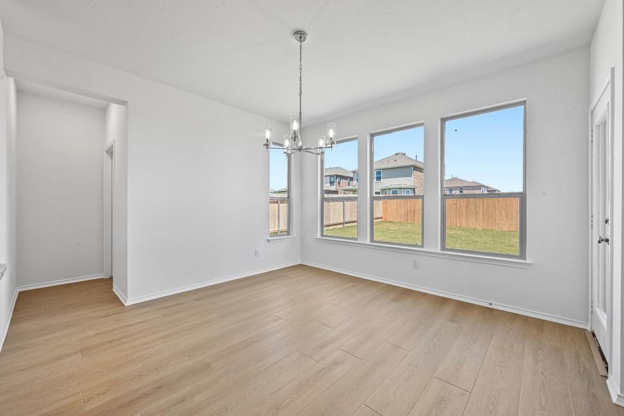 Spacious, unfurnished interior of a new home in Salerno - Classic Collection, Round Rock (Image 12). Spacious, unfurnished interior of a new home in Salerno - Classic Collection, Round Rock (Image 12).