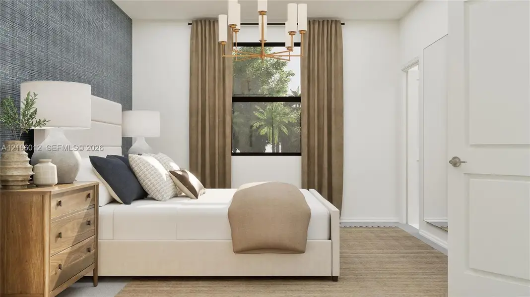 Furnished interior view inside a new home in Pineland Crest, Miami (Image 9). Furnished interior view inside a new home in Pineland Crest, Miami (Image 9).