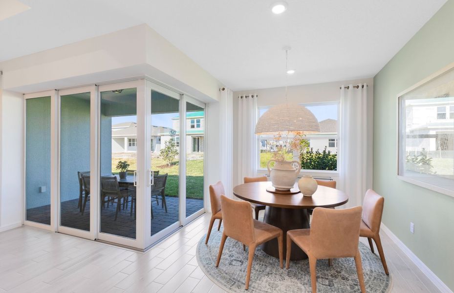 Representative furnished interior of a home built from the Concord by DiVosta in Emerson Oaks, Vero Beach (Image 6).