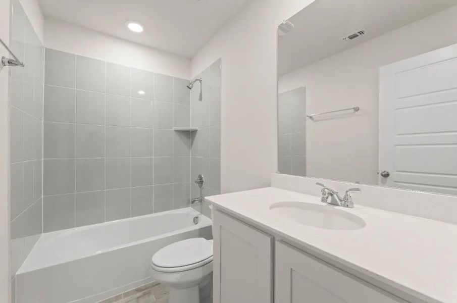 Front exterior of a new home in Timber Ridge, Corinth, TX, highlighting curb appeal (Image 9).