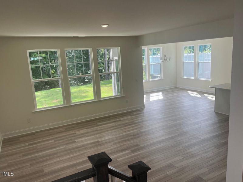 Family Room with lots of Windows