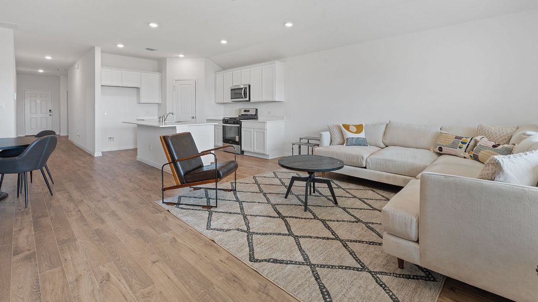 Furnished interior view inside a new home in Carillon, Manor (Image 3). Furnished interior view inside a new home in Carillon, Manor (Image 3).